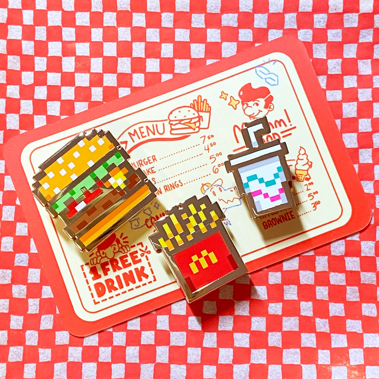 Snacks Please Enamel Pins - Image 2