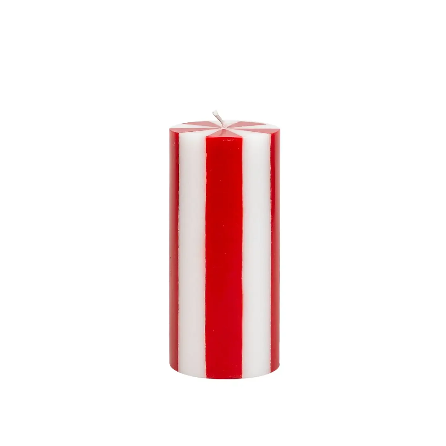 Tall Stripe Pillar Candle - various colours - Image 2