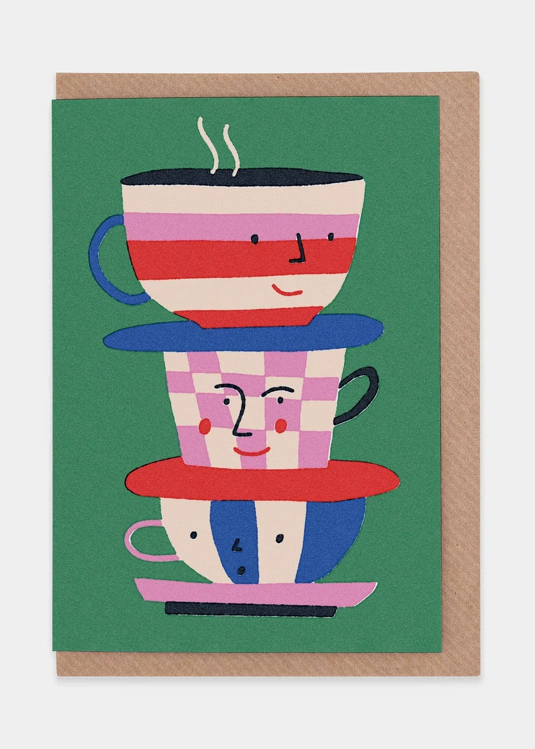 Teacups Greetings Card