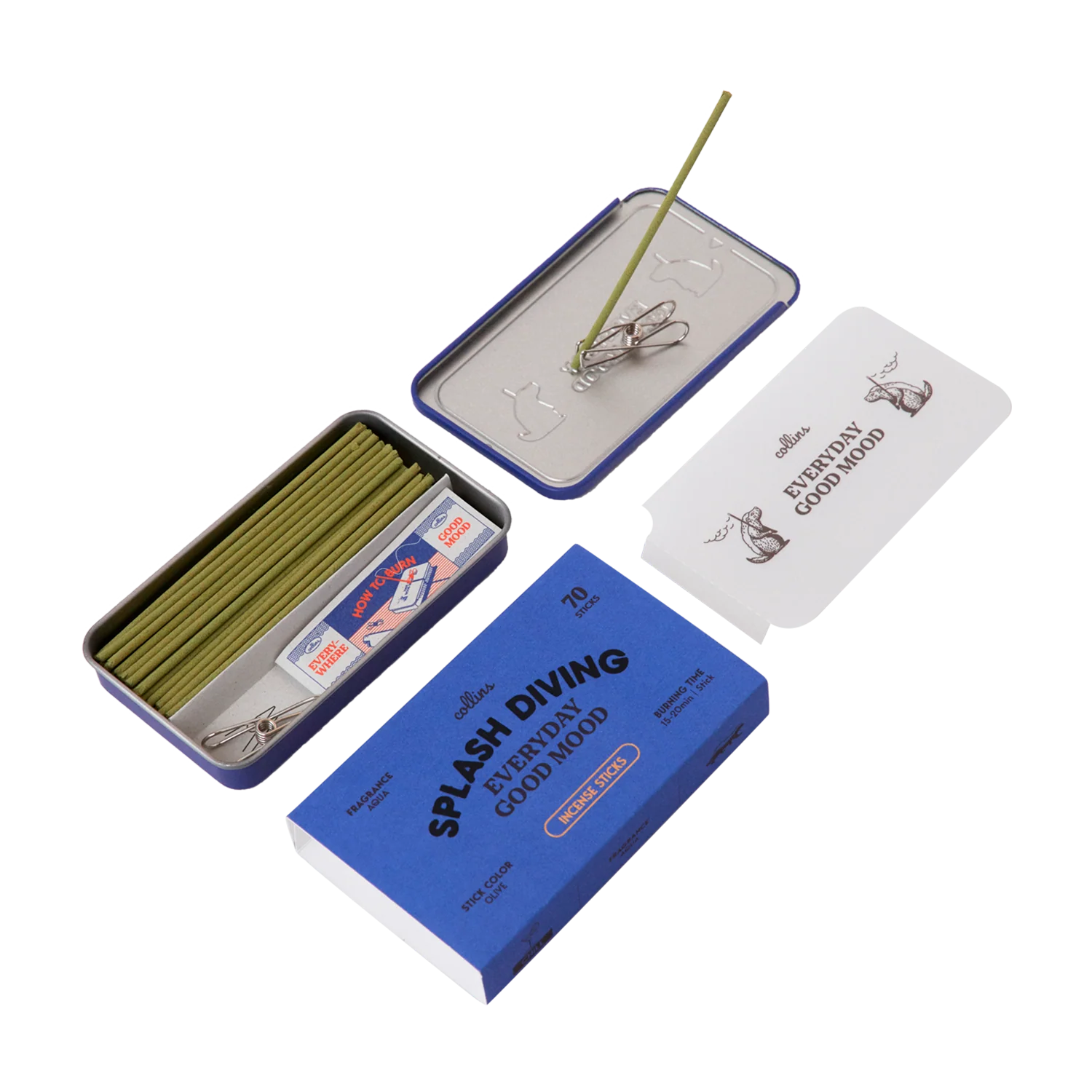 ‘Splash Diving’ Travel Incense Tin - Image 3