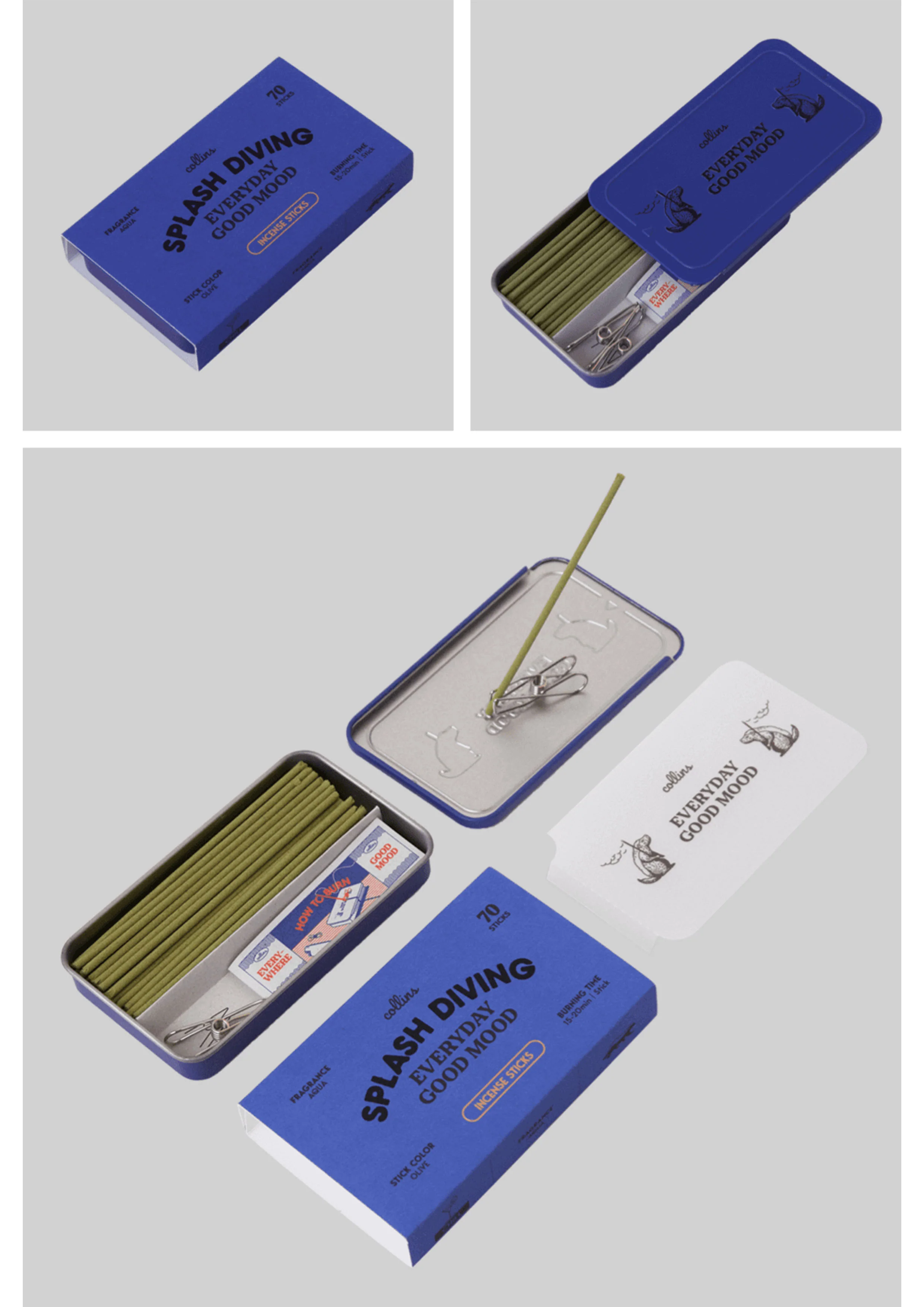 ‘Splash Diving’ Travel Incense Tin - Image 5