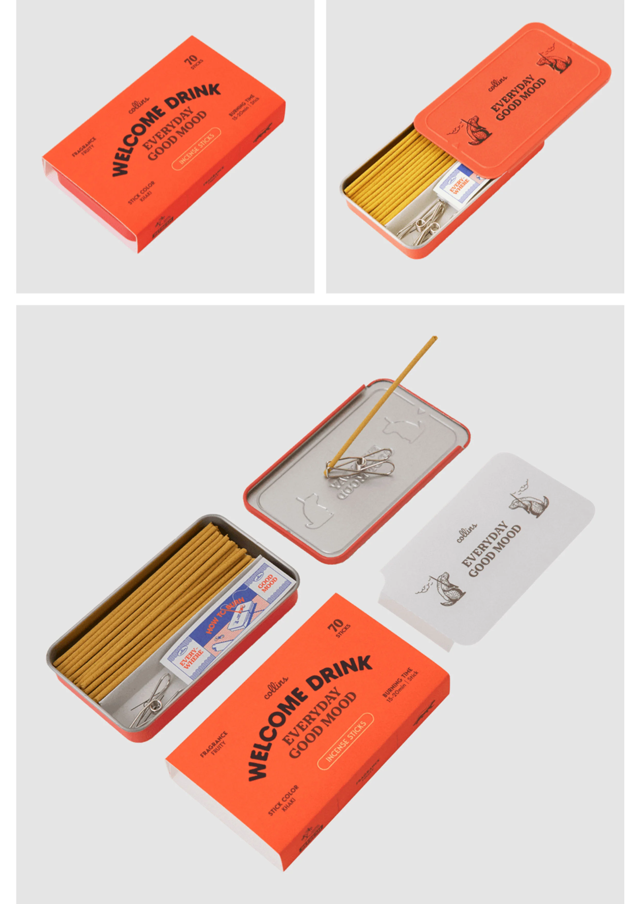 ‘Welcome Drink’ Travel Incense Tin - Image 3