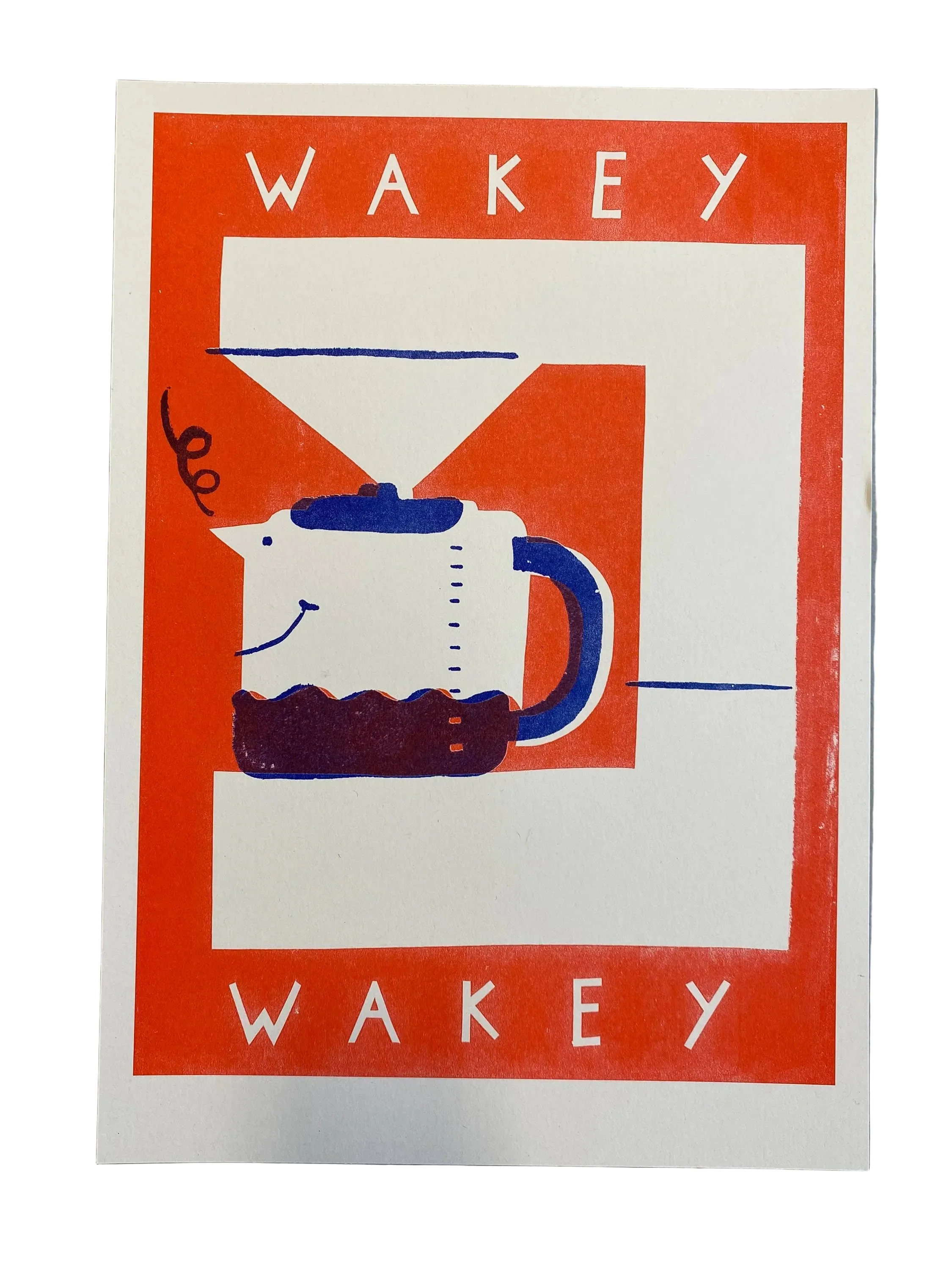 'Wakey Wakey' Riso Art Print (A3)