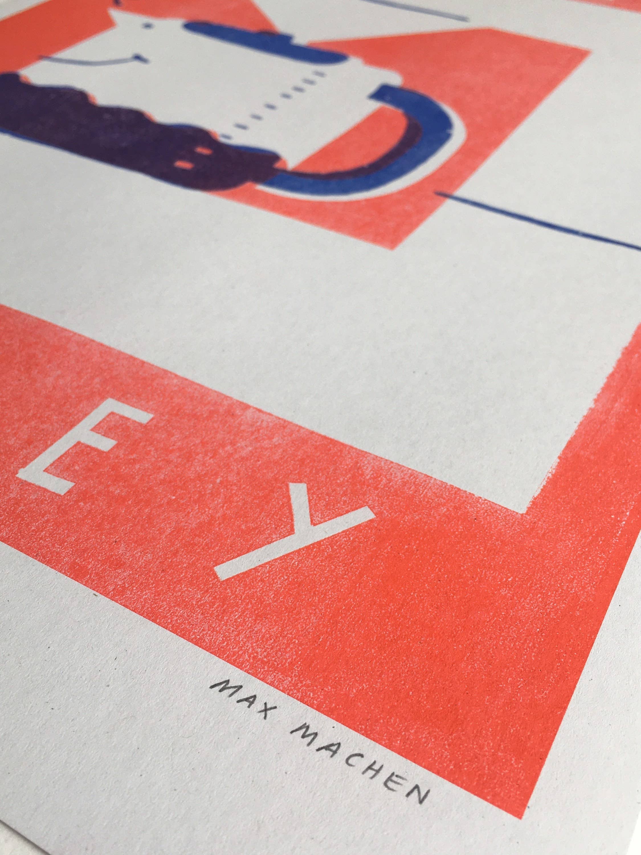 'Wakey Wakey' Riso Art Print (A3) - Image 3
