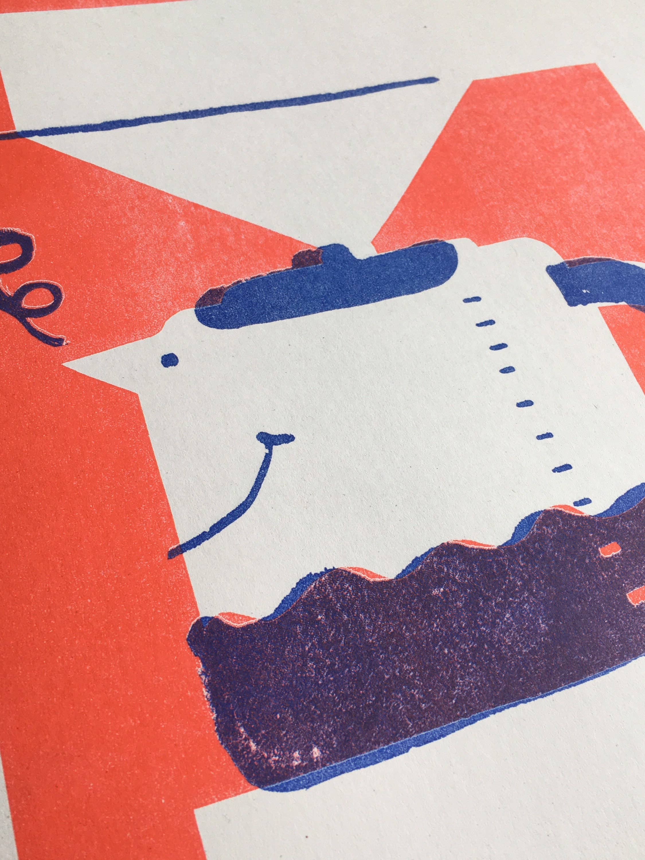 'Wakey Wakey' Riso Art Print (A3) - Image 4