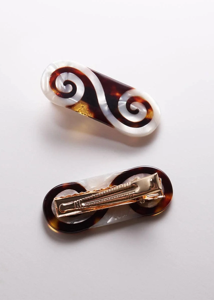 Winding Path Alligator Hair Clip Set of 2 - Image 2