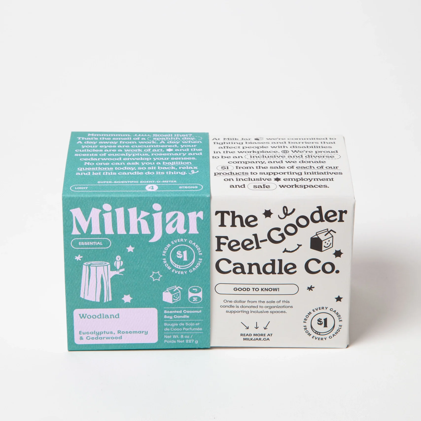 Woodland - Eucalyptus, Rosemary & Cedar Wood Coconut Soy 8oz Candle - Image 4