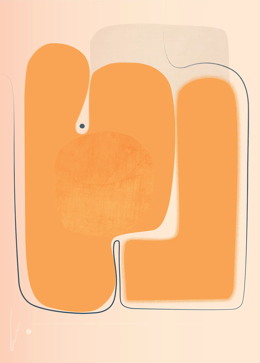 'Yellow Aspect' Art Print